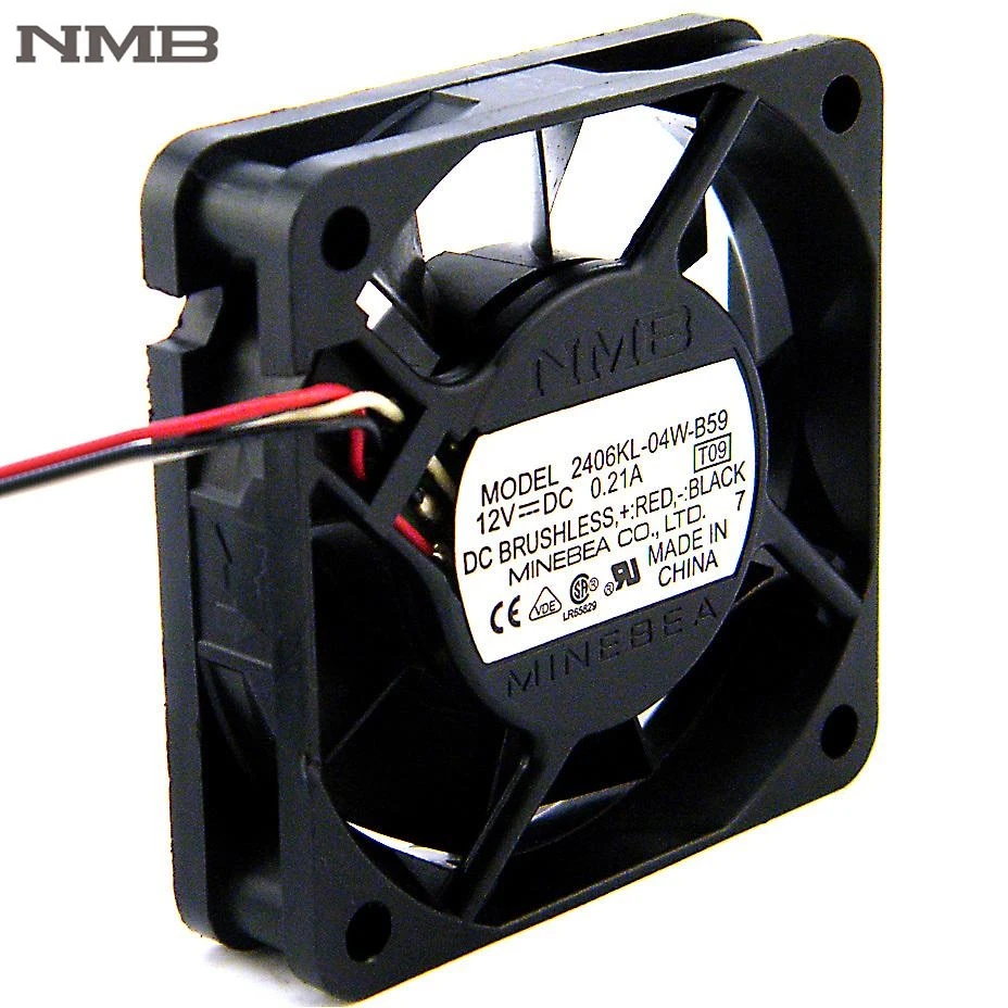 

For NMB 6015 6cm 2406KL-04W-B59 12V 0.21A CPU cooling fan double ball bearing cooler