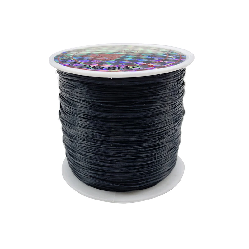 50M/Roll 0.8-1mm Color Flexible Elastic Crystal Line Rope Cord For Jewelry Making Beading Bracelet Wire Fishing Thread Rope