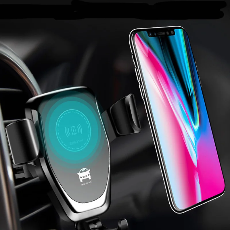 FAST 10W Wireless Car Charger Air Vent Mount Phone Holder For Hyundai ix35 iX45 iX25 i20 i30 Sonata,Verna,Solaris,Elantra