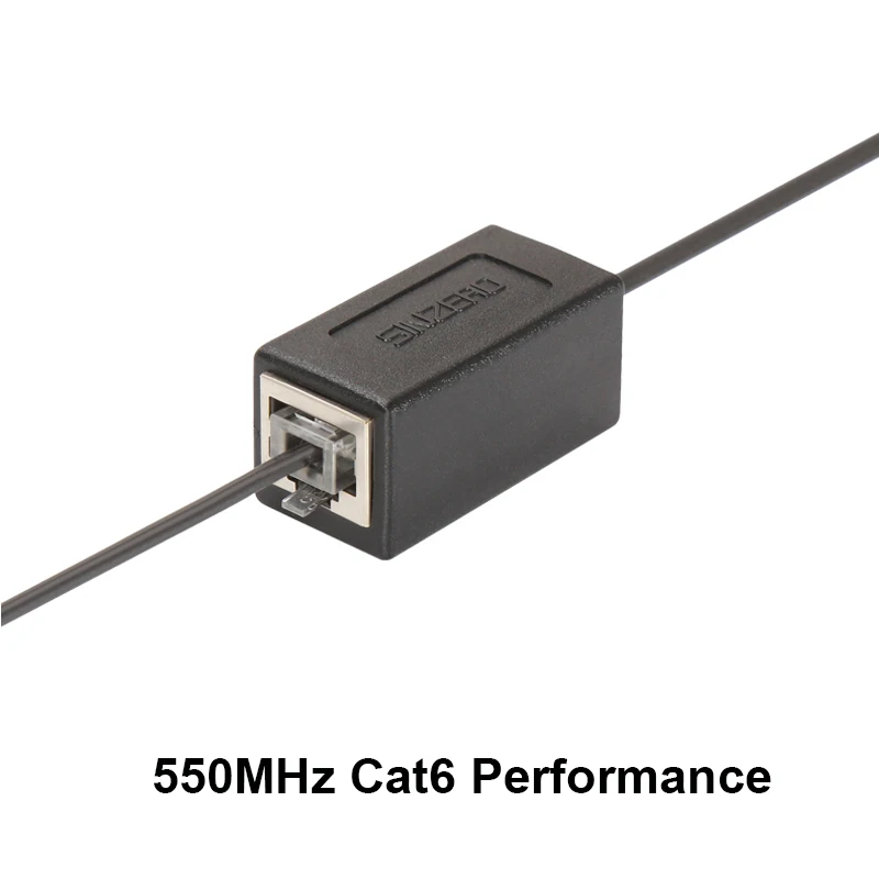 1 peça-extensor de cabo lan cat6, proteção ethernet cat6 8p8c