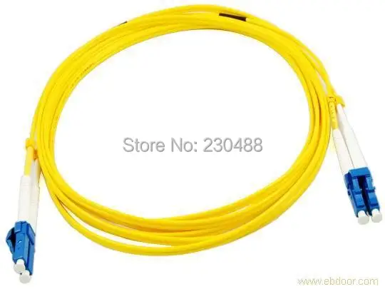 10pcs/lot Fiber Optic LC Patch Cable Duplex Singlemode 9/125um 1m 3mm