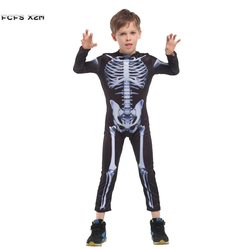 Trajes de esqueleto de Halloween para homens, Cosplay assustador para homens, Hell Devil, Demônio, Carnaval, Purim Parade, Masquerade, boate, vestido de festa