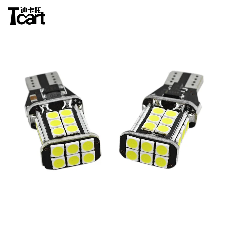 Tcart T15 Error Free for Toyota land cruiser prado 150 2014 2017 2018 led Auto Lights Reverse Lamp Back Up Lights accessories
