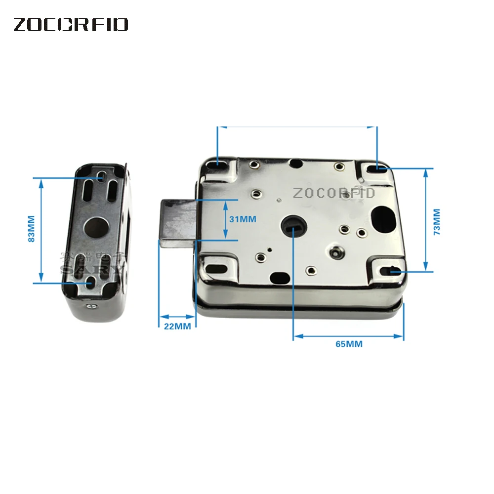 Serrure électrique pour sonnette, système de sécurité, contrôle d'accès, moteur muet, sonnette, interphone, DC 10V-15V