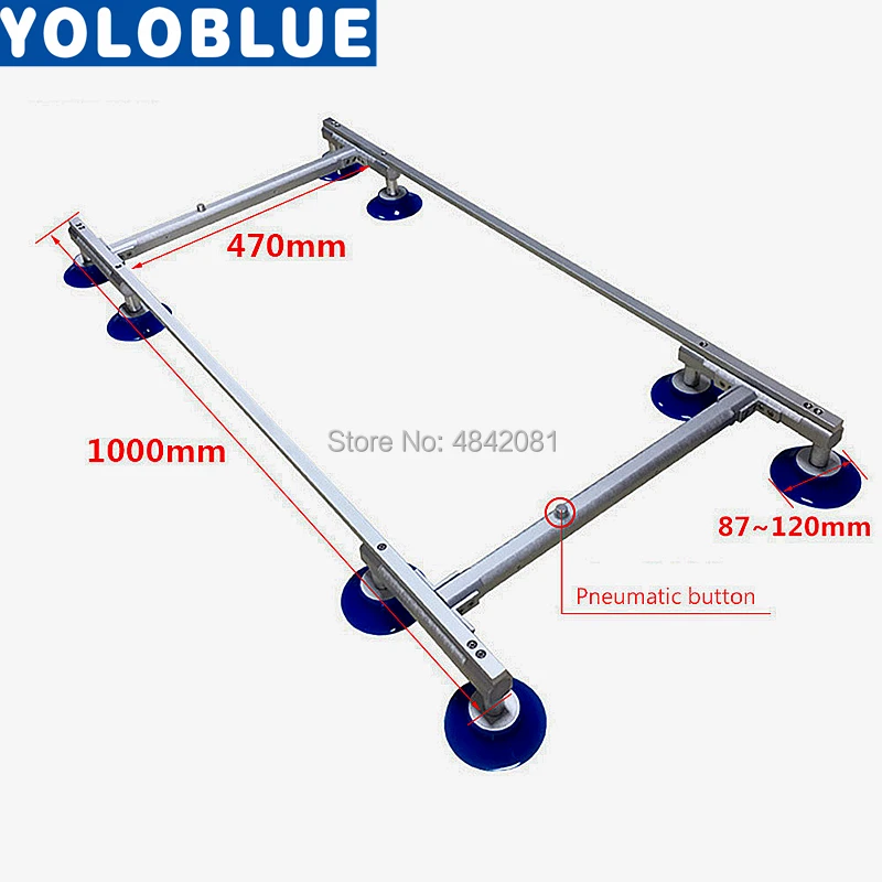 Ventosa per porta vuoto in vetro con schermo LCD a forma di I universale da 55 "-85"