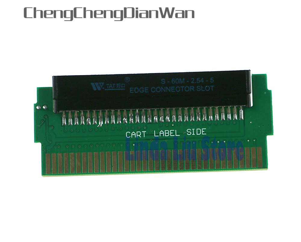 Chengdianwan-محول ملصق عربة ، لـ Famicom FC 60 Pin إلى NES 72 Pin FC NES ، محول PCBA مع شريحة CIC مثبتة ، 10 مجموعات