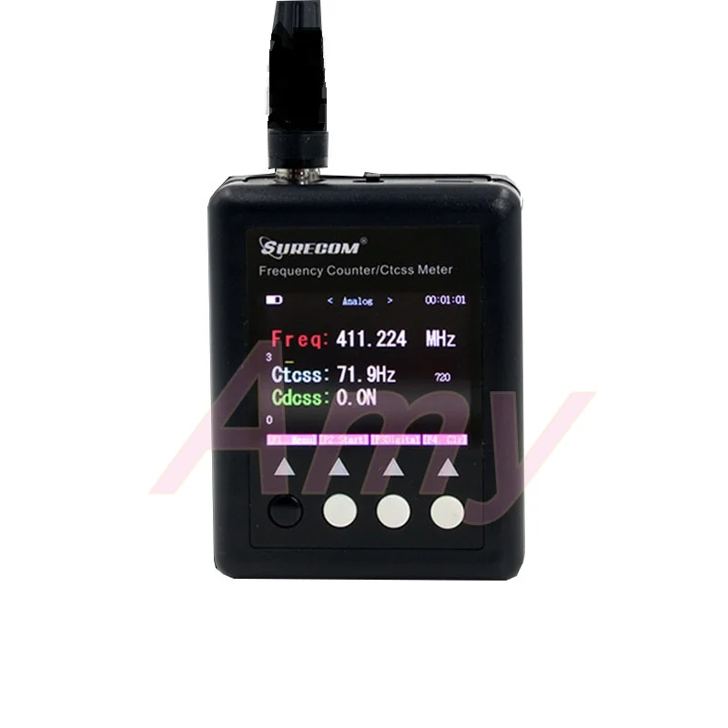 Interphone frequency measuring instrument DMR digital walkie talkie frequency reader analog digital dummy subtone decoder