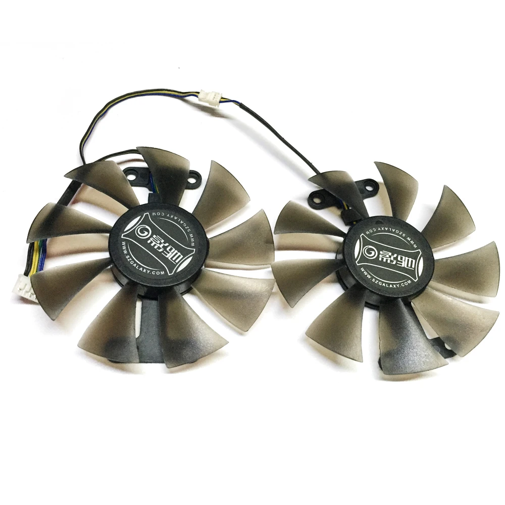 Free Shipping 2pcs/Lot 86mm VGA Fan 4Pin For GALAXY GTX950 GTX960 GTX1060 Graphics Card Cooler Cooling Fan