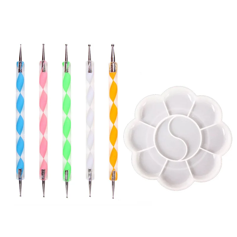 Clay diy clay tool Manicure tools With color palette 6-piece set