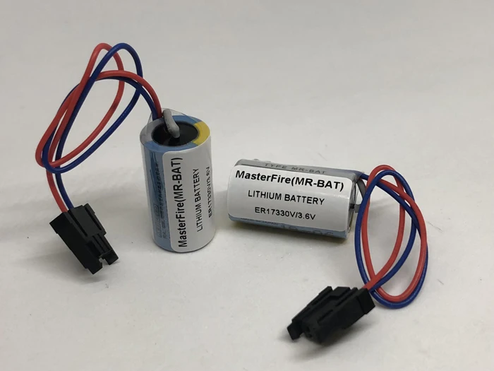 

MasterFire 2pcs/lot New Original MR-BAT ER17330V ER2/3A 17330 3.6V PLC Battery Servo ER17330V/3.6V Batteries For Mitsubishi