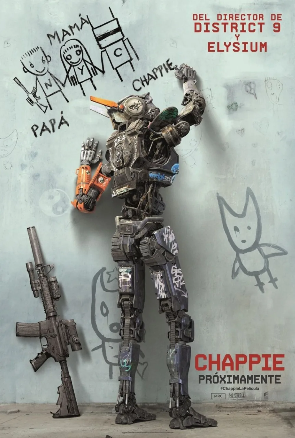 Home Decor Chappie Movie 1015-Silk Art Poster Wall Sicker Decoration Gift