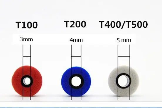 2pair(4pcs) T100 T400 T500 Memory Foam Bud Tips eartips Earplug Earbuds headphone Ear pads sponge Ear cups For In-Ear Earphone