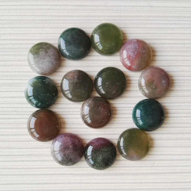 Wholesale 50pcs natural India onyx stone beads round CAB CABOCHON loose beads size  14x14mm free shipping