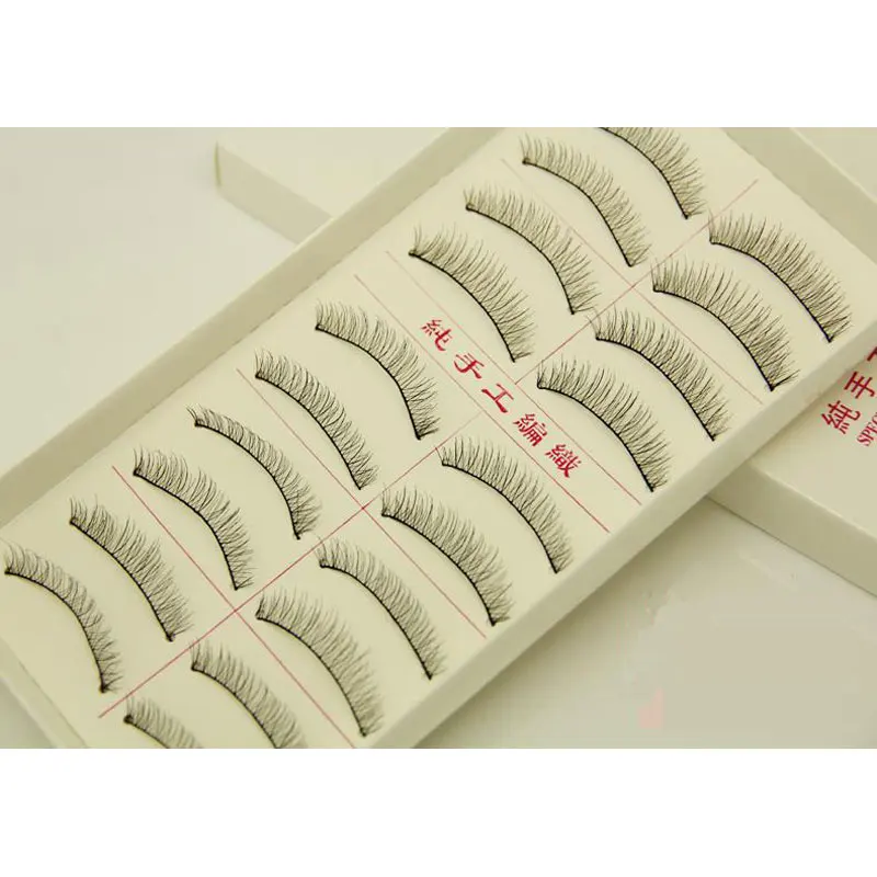 10Pair Natural False Eyelashes Soft Long Eyelash Fake Eye Lashes Extension Makeup Tool In TaiWan