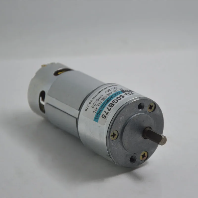 DC 6V / 12V / 24V 50GB775 miniature gear metal gear high torque DC motor machinery / Power Tools / DIY Accessories motor