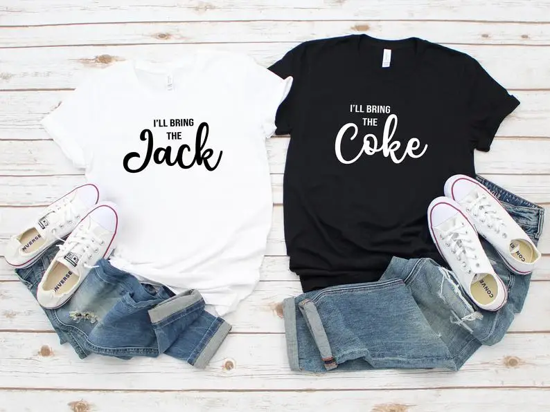 Skuggnas New Arrival I'll Bring the Jack and Coke Matching Best Friend Shirts Gifts For Friends Cute Matching tee Drop ship
