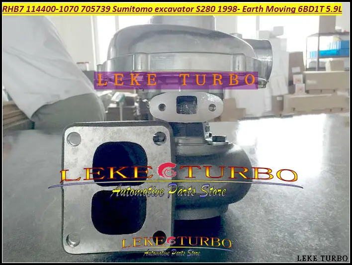 

RHB7 114400-1070 1144001070 705739-5001S 705739 Turbo Turbocharger For Sumitomo excavator S280 280 083 Earth Moving 6BD1 6BD1T