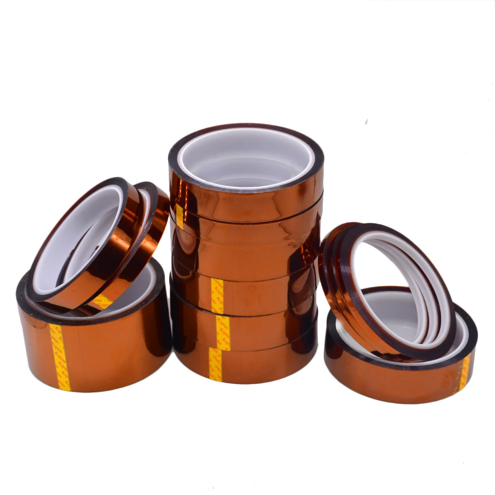 1PC 33M Length Heat Resistant Tape High Temperature Adhesive Insulation Tape 3MM 5MM 8MM 10MM 12 15 20 25 30 MM Width