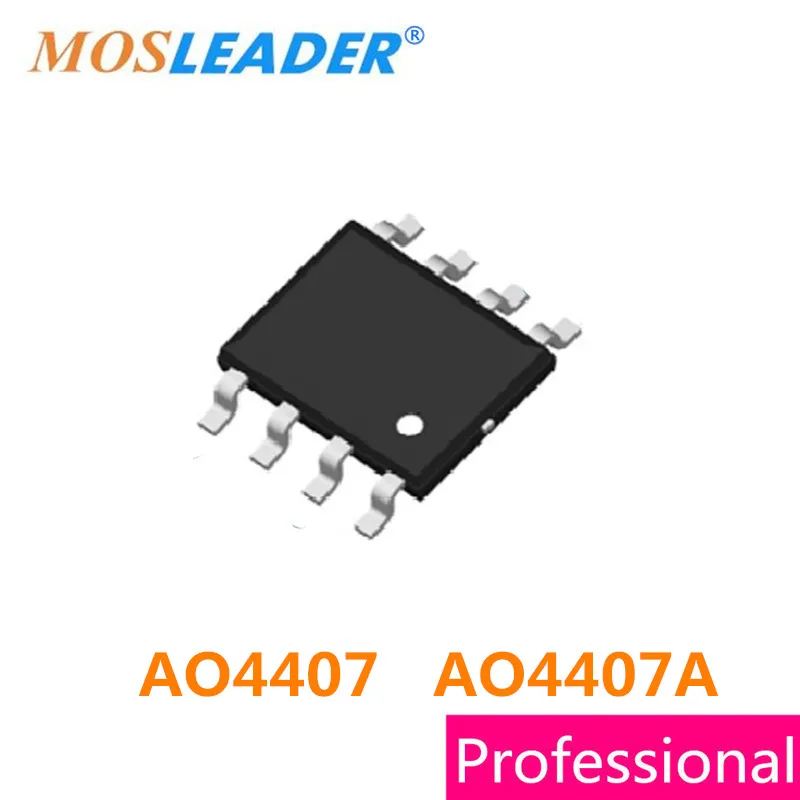 

Mosleader SOP8 100 шт. 500 шт. AO4407 AO4407A 4407 P-Channel 30В высокое качество