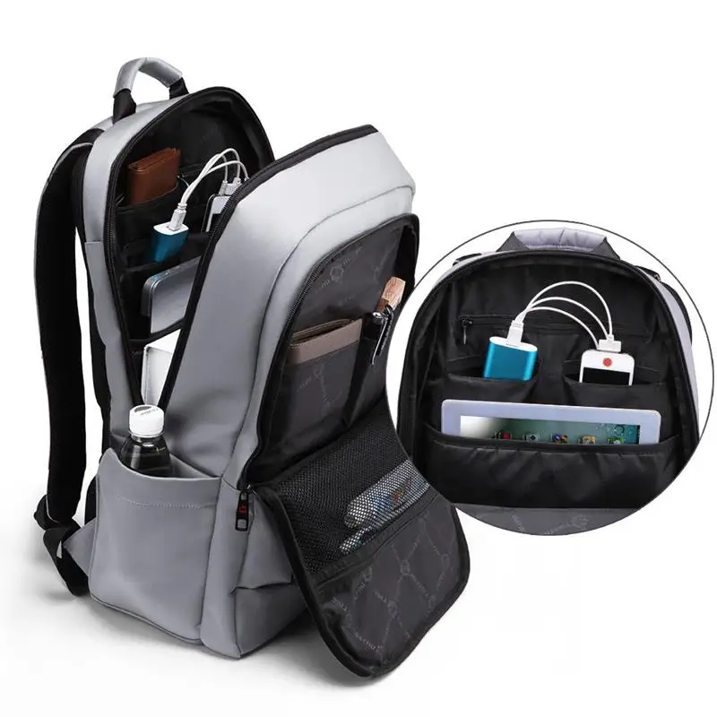 Tigernu 17inch Backpack Male Anti-theft Men Backpack Travel Bags Waterproof Nylon Backpack Bags Men Student Schoolbags Knapsack