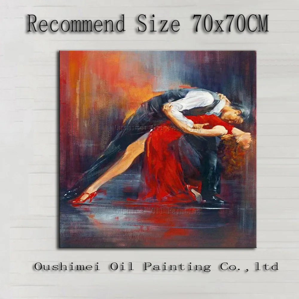 Artist Hand-painted High Quality Modern Dancer Oil Painting On Canvas Handmade Tango Dancer Dancing Canvas Painting Decorative