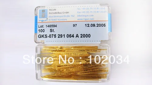 100PCS/LOT 100% ORIGINAL INGUN  GKS-075-291-064 GKS-075 291 064 A 2000 Spring Test Probe Pogo Pin made in Germany