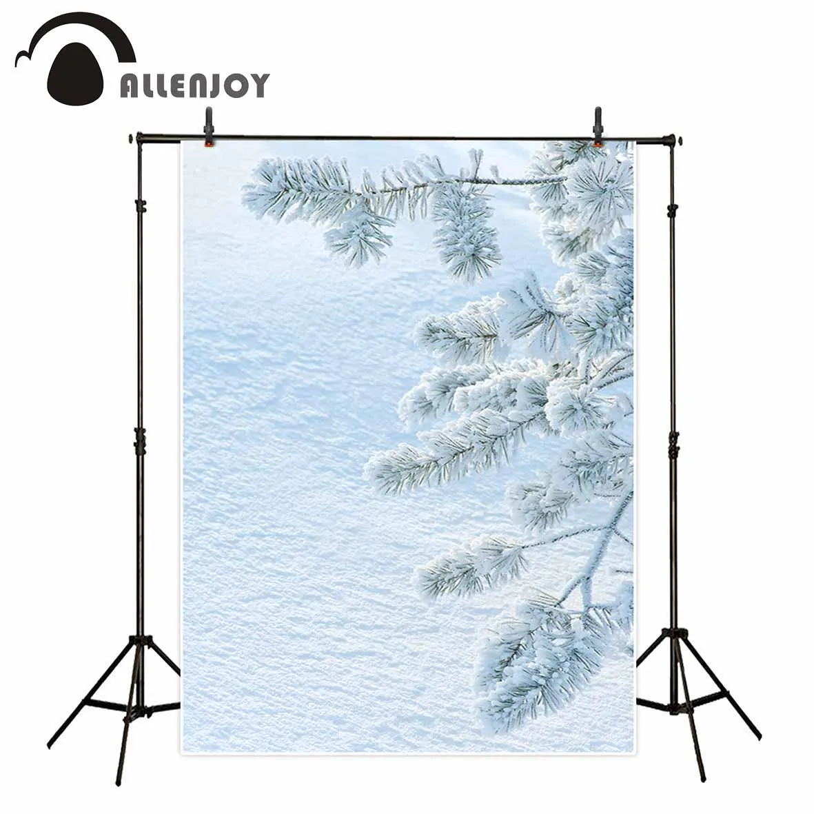 Allenjoy new arrivals photo backdrops Winter cedar trees are pure and beautiful backdrop photocall photo printed excluding stand