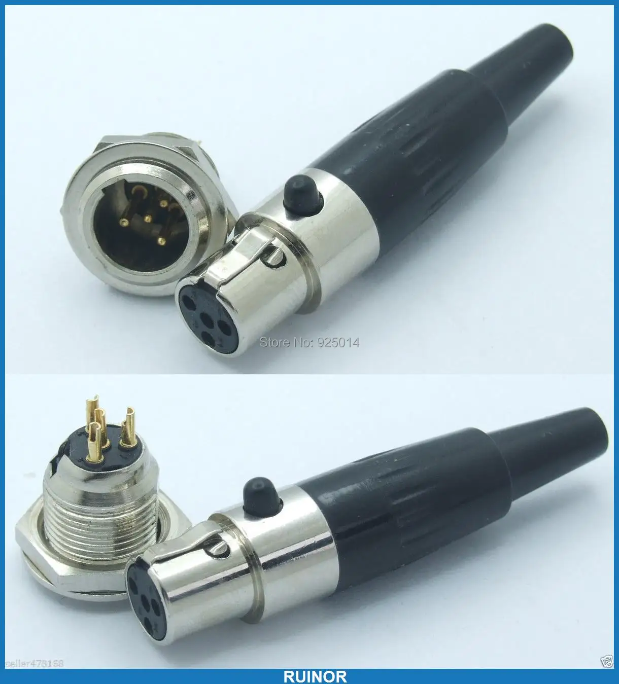 

10 комплектов 4-pin TA4F Мама + мини XLR штекер аудио Микрофон Разъем адаптер