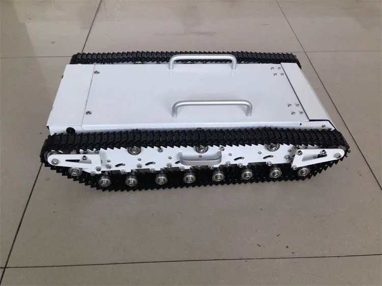 Big Load Tank Car Chassis RC Tracked Car Large Size Shock Absorption Car Chase With Suspension System Metal Track