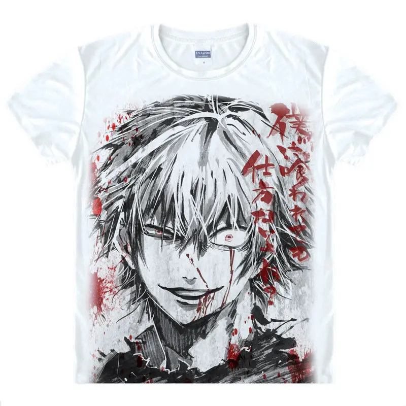 Tokyo Ghoul T-Shirt Kaneki Shirt man short sleeve t-shirts anime printers cute shirts Youth T-Shirts anime show cosplay shirt a