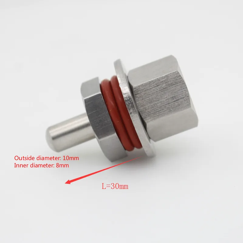 

Stainless Steel 304 Thermowell Kit With 1/2'' DN15 Lock Nut Thermometer Part L30mm-L300mm Length