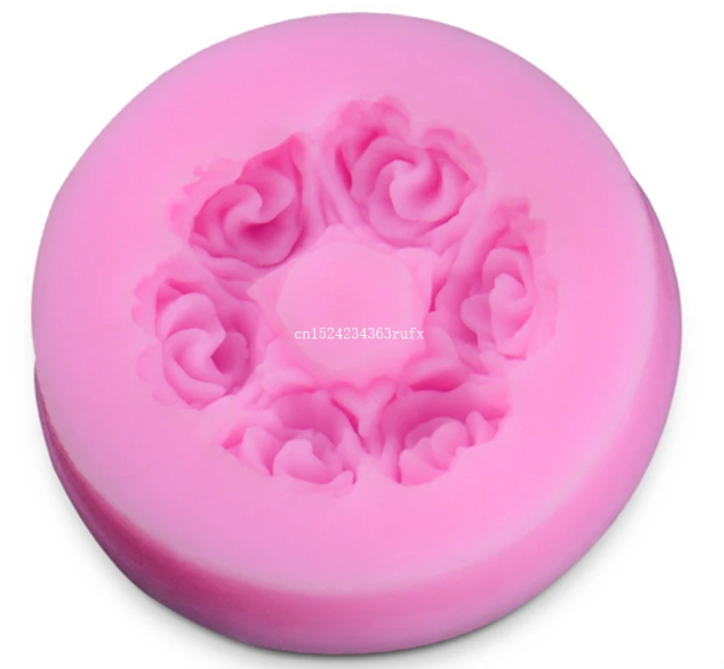 200pcs 3D Rose Flower Silicone Molds Chocolate Cookie Soap Moulds Polymer Clay Baking Molds Fondant Gift Decorating