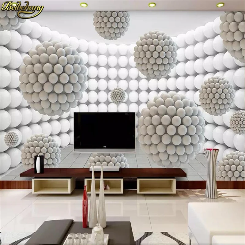 

beibehang Custom photo wallpaper 3D stereo ball backdrop building 3d art space bacdrop wall large mural 3d wall murals wallpaper