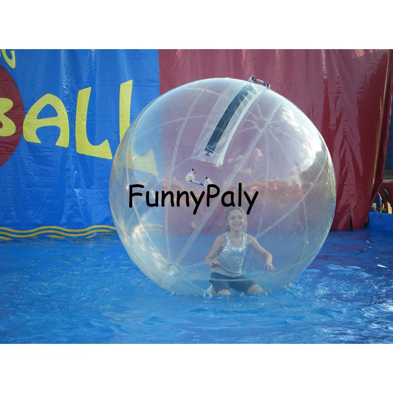 inflatable water walking zorb pool ball,transparent water aqua ball,human-sized hamster ball game,tpu or pvc water roller ball