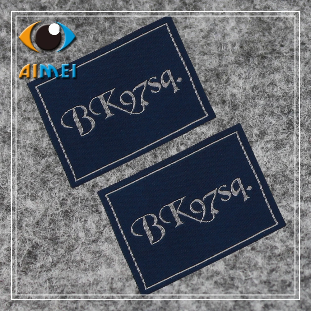 Customize Offwhite Clothing Labels For For Handwork Customized Garment Tags Sewing Accessories Embroidered Label With Own Logo