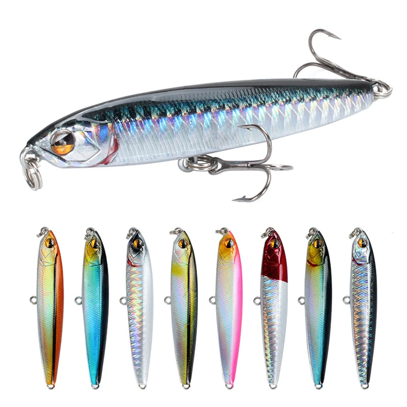 1Pcs 75mm 13.6g Pencil Lure Minnow Fishing Lures Hard Bait Sinking Wobblers pesca isca artificial Hard Bait for Bass Pike