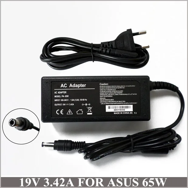 19V 3.42A Notebook AC Adapter Universal Laptop Charger For Asus ADP-65JH BB ADP-65HB BB PA-1650-01 K53E K53SC A43BY A43JC