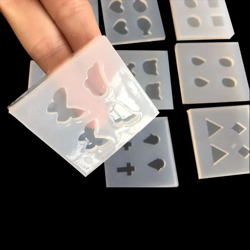 Moldes de silicona líquida para hacer joyas, 1 unidad, corona, dijes de animales, artesanía, DIY, resina UV, para pendientes, collar, decoraciones