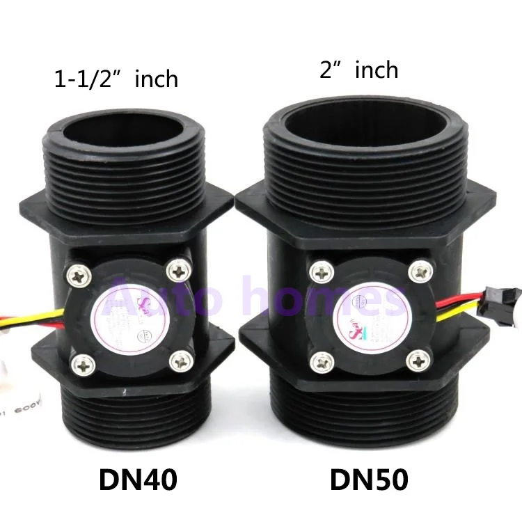 

1.5 inch 2 inch DN50 water flow sensor YF-DN40 turbine flow meter, Hall sensor