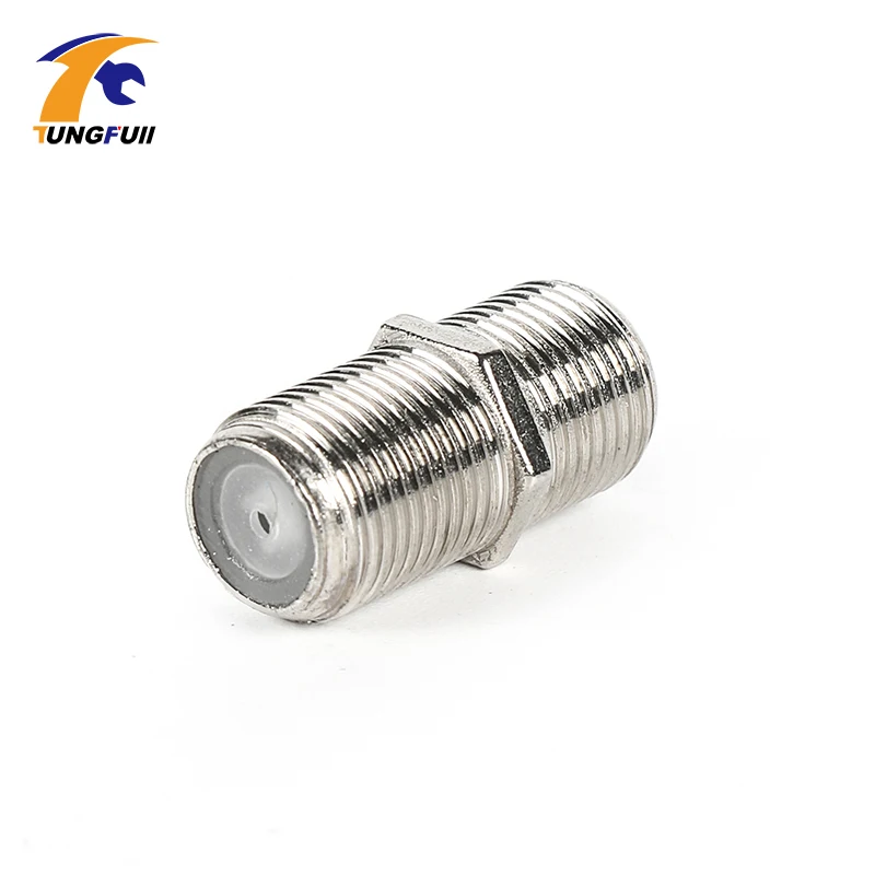 Tungfull New & Practical 100 Pcs F Type UHF Coupler Adapter Connector Female F F Jack RG6 RG59 Coaxial Cable For TV Network