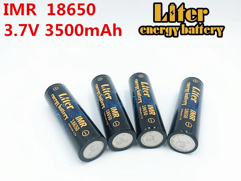 Liter energy battery IMR 18650B 3.7V 3500mAh NewOriginal Rechargeable Li-ion battery High-capacity batteies Flashlight lamp