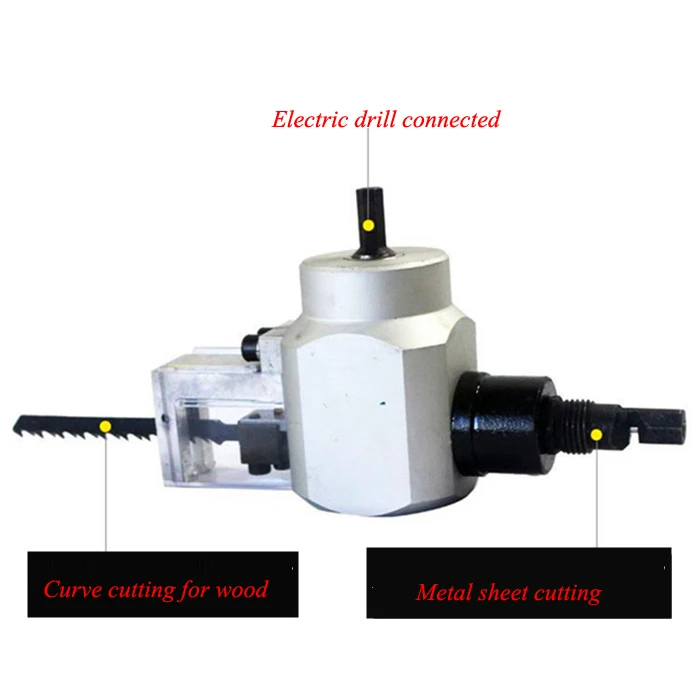 Cortador eléctrico, convertidor de taladro, cabezal de conversión de sierra de plantilla multifunción, máquina de corte curva para carpintería, herramientas eléctricas, GY-YT-180A