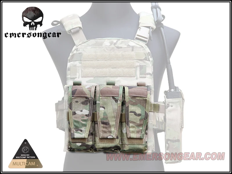 

Тройной подсумок Emersongear-AVS, Airsoft Wargame Molle, MAG EM9030