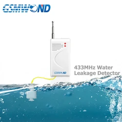 Detector de fugas de agua inalámbrico de 433MHz, alarma de nivel de agua, todo para su seguridad en el hogar, protege la propiedad para el hogar, alarma antirrobo GSM