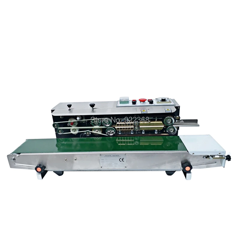 

FRD-1000 Solid Ink Band sealer+ black ink date printing,Continuous Sealing Machine for plastic bag