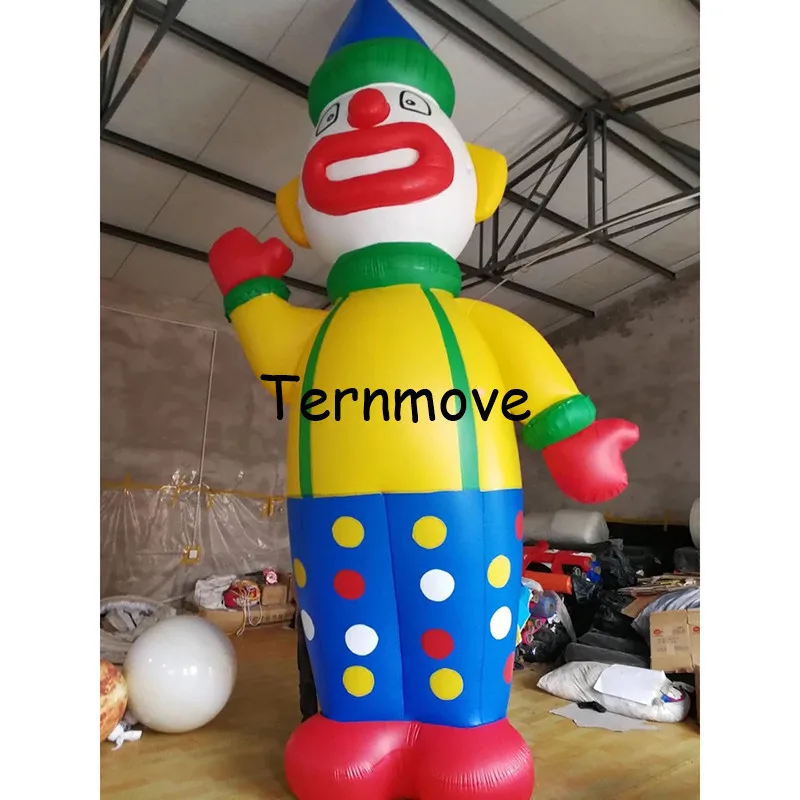 inflatable clown cartoon replica, inflatable standing cartoon model, opening ceremony advertising giant pvc helium mascot design