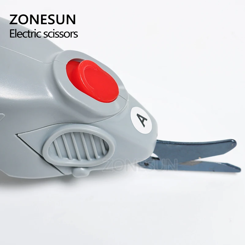 ZONESUN Electric Scissors Cutter For Cutting Paper Box Clothes Fabric Textile Leather Suitcase Trunk Trimming Cutting Edge Tool