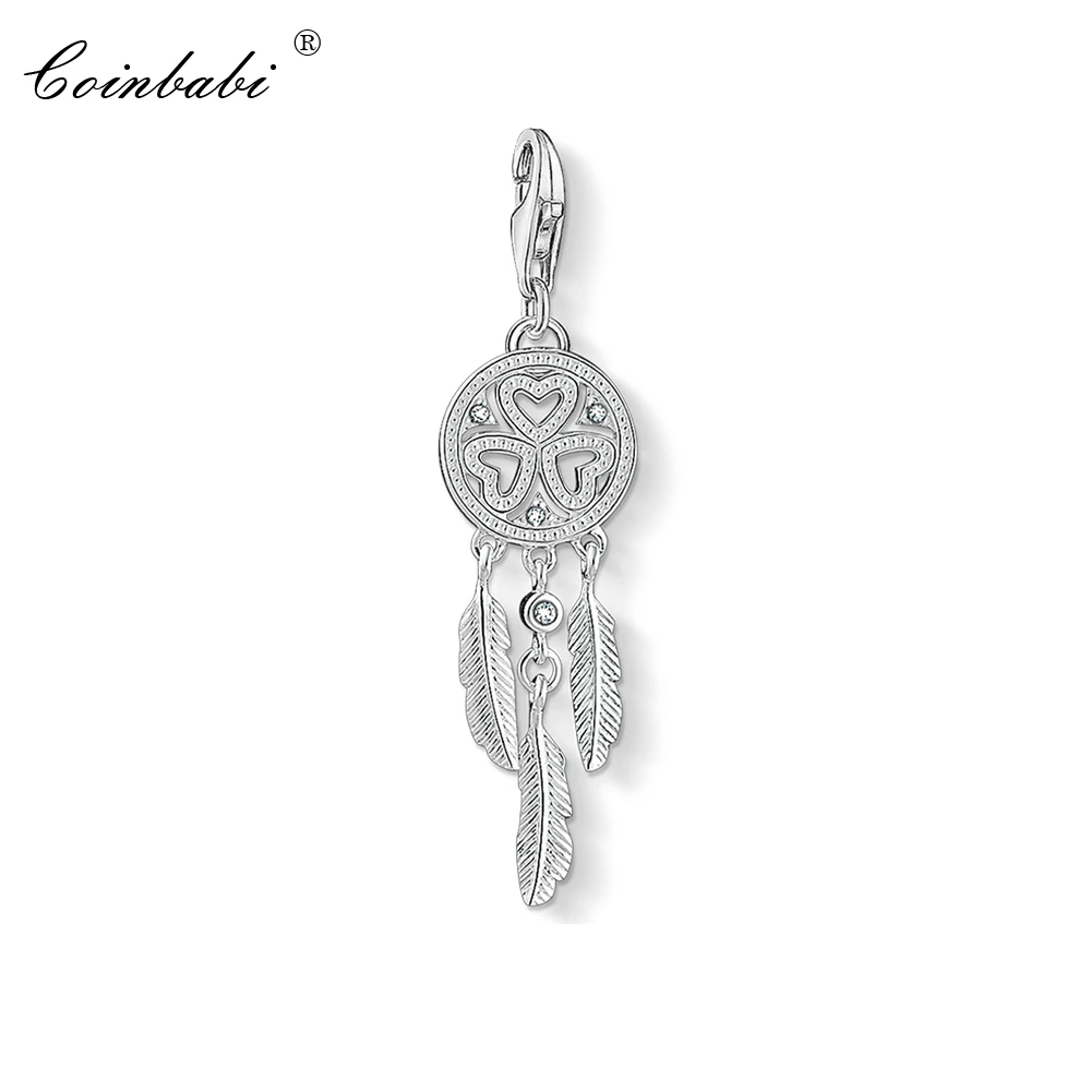 

Charm Pendant Dreamcatcher Heart,2018 Fashion Jewelry Romantic 925 Sterling Silver Gift For Women Fit Bracelet Necklace Choker