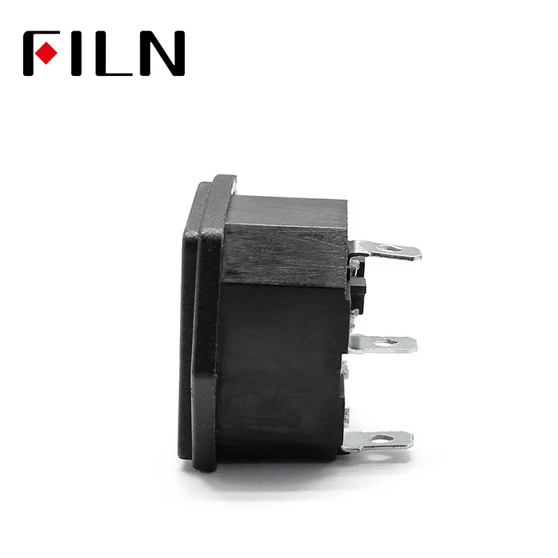 AC-04 Power Socket Fuse Switch Connector Plug Connector 3 Pins With 10A Fuse 10A 250VAC