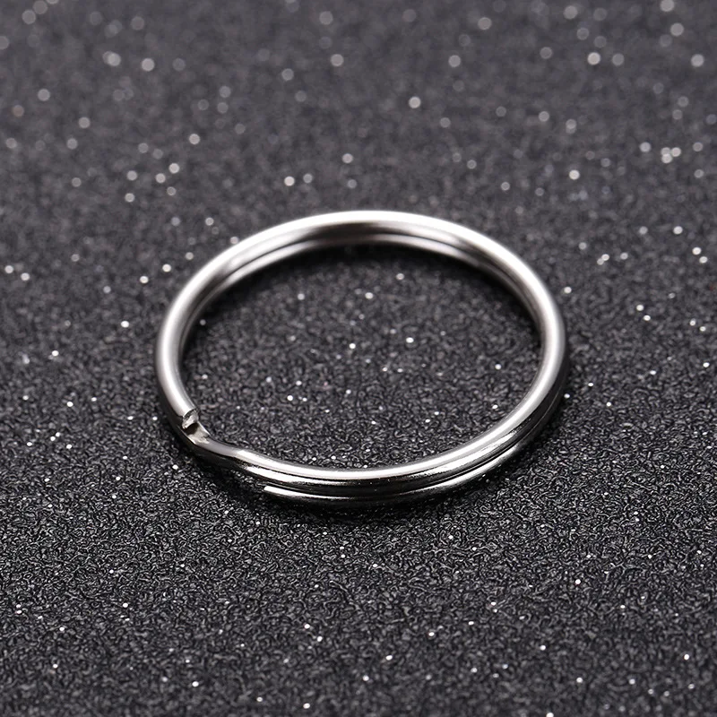 Round Double Loop Jump Rings, Split Rings, Chaveiros, Fits DIY, Handmade Chaveiro, Jóias Acessórios, Atacado, 25mm, 50Pcs